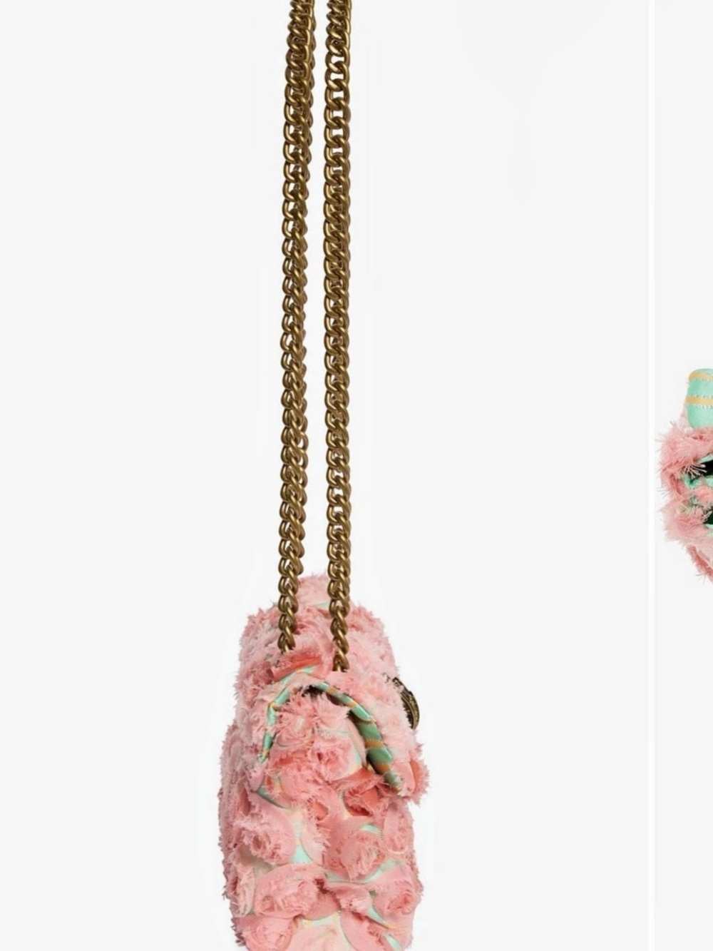Kurt Geiger Mini Soft Kensington Pink Floral Crossbody Bag NWT - Picture 3 of 9